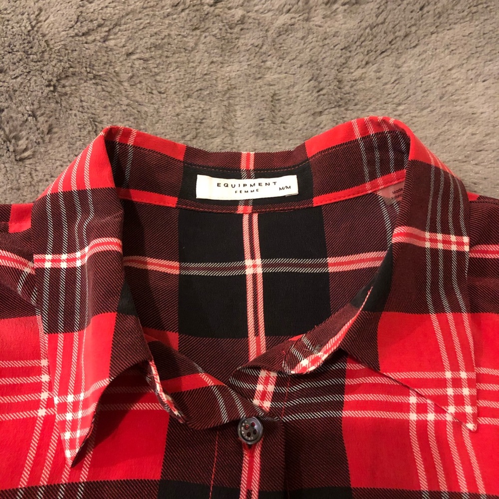 Equipment Silk Button Down Blouse - image 3